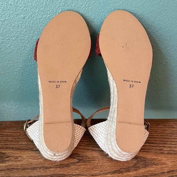 Cordani Sandals Espadrille Woven Suede & Leather Straps Brand New Size 7 NWOT - Picture 6 of 6